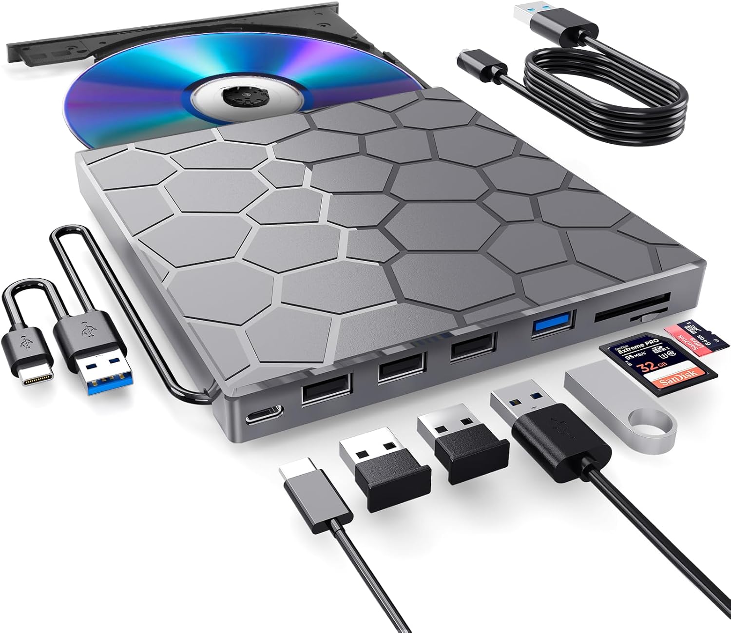 MultiPort DVD Drive & Hub